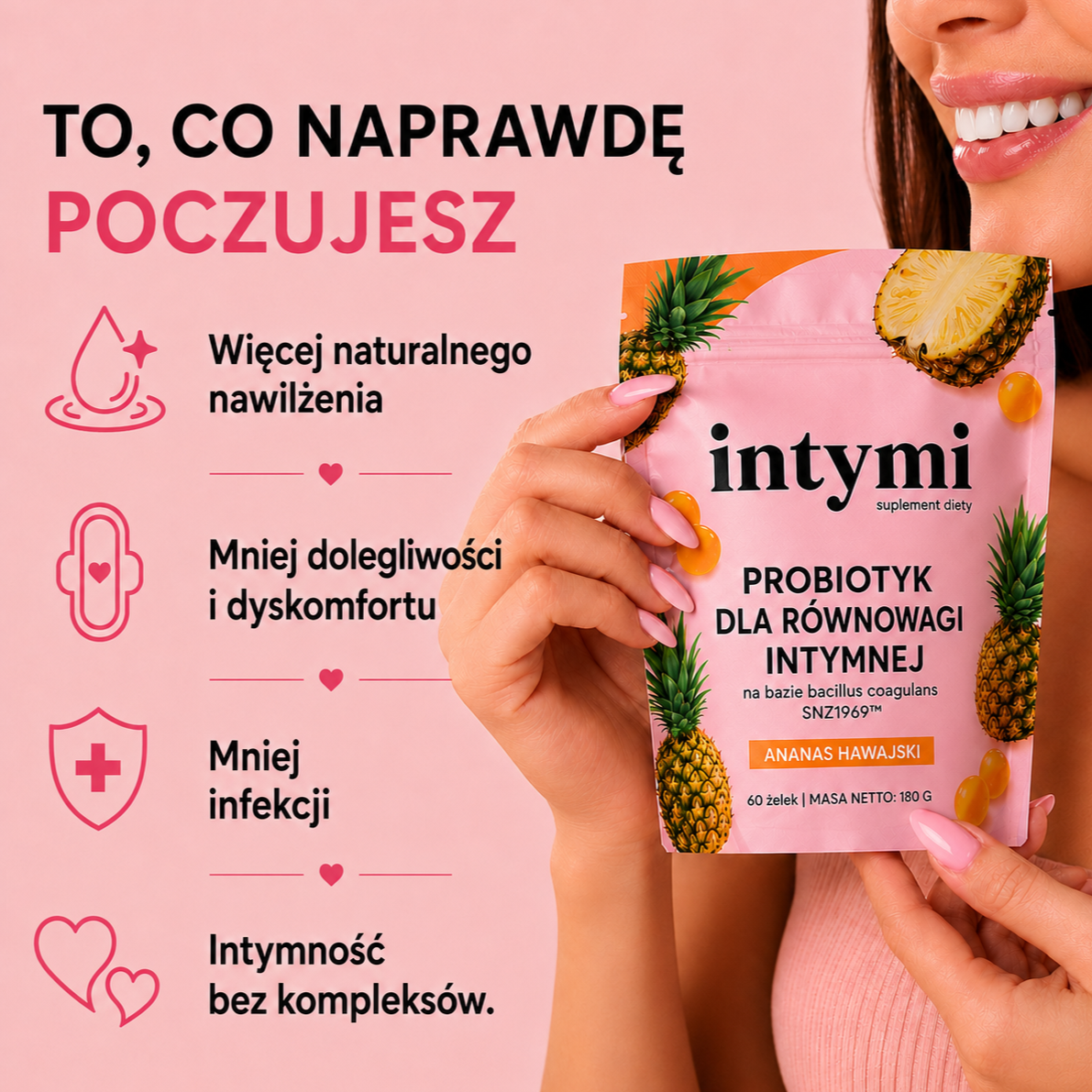 Żelki Probiotyczne Intymi - Naturalna Równowaga & Świeżość