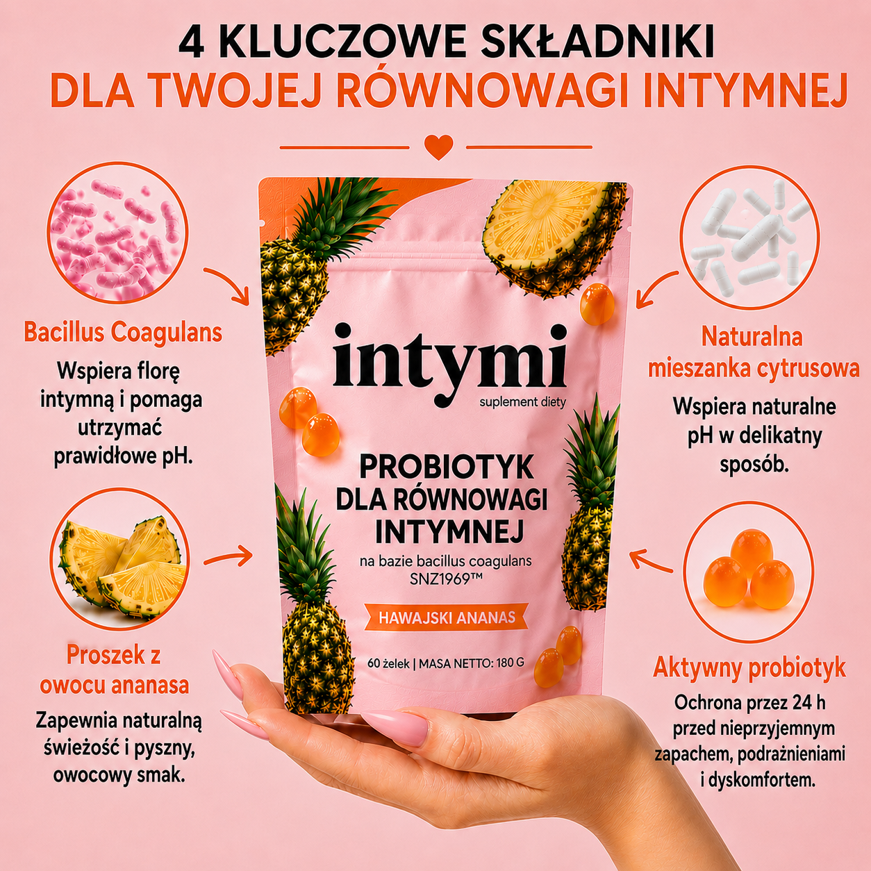 Żelki Probiotyczne Intymi - Naturalna Równowaga & Świeżość